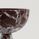 XL Rosso Levanto marble pedestal bowl