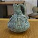 Designer ceramic vase in terracotta signed 1968