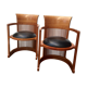 Pair of chairs 606 Barrel of Frank Lloyd Wright, edited by Cassina