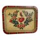 Plateau russe peint en relief