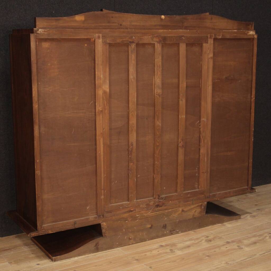 Italian showcase in wood from 20th century