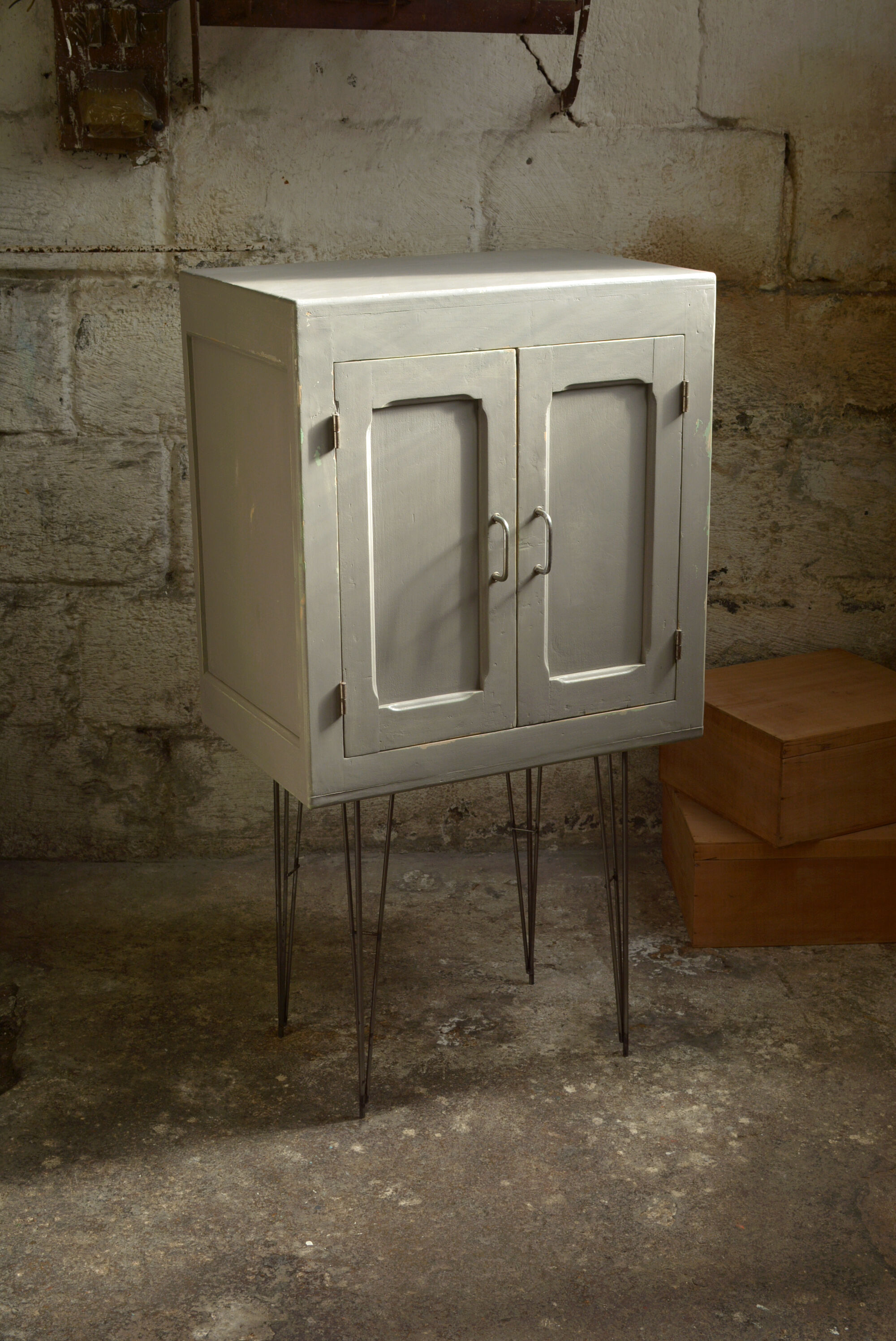 Vintage storage furniture on feet