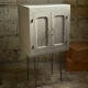 Vintage storage furniture on feet