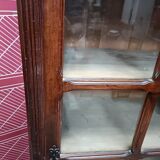 Old showcase, glass door and 4 shelves