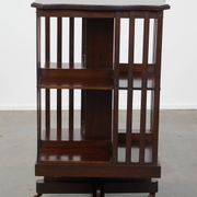 Antique English Wooden Book Carousel on Wheels – Late 19th Century