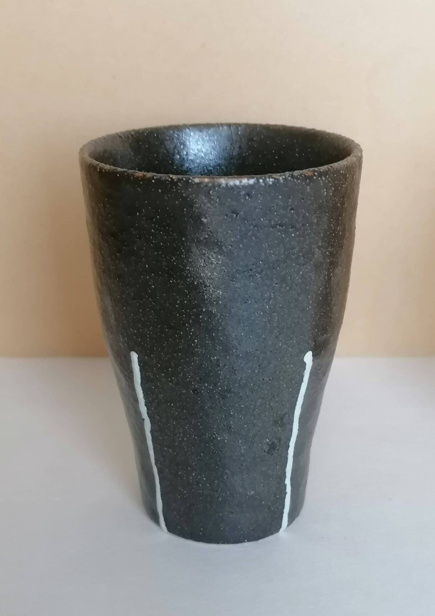 4 ceramic cups handcrafted
