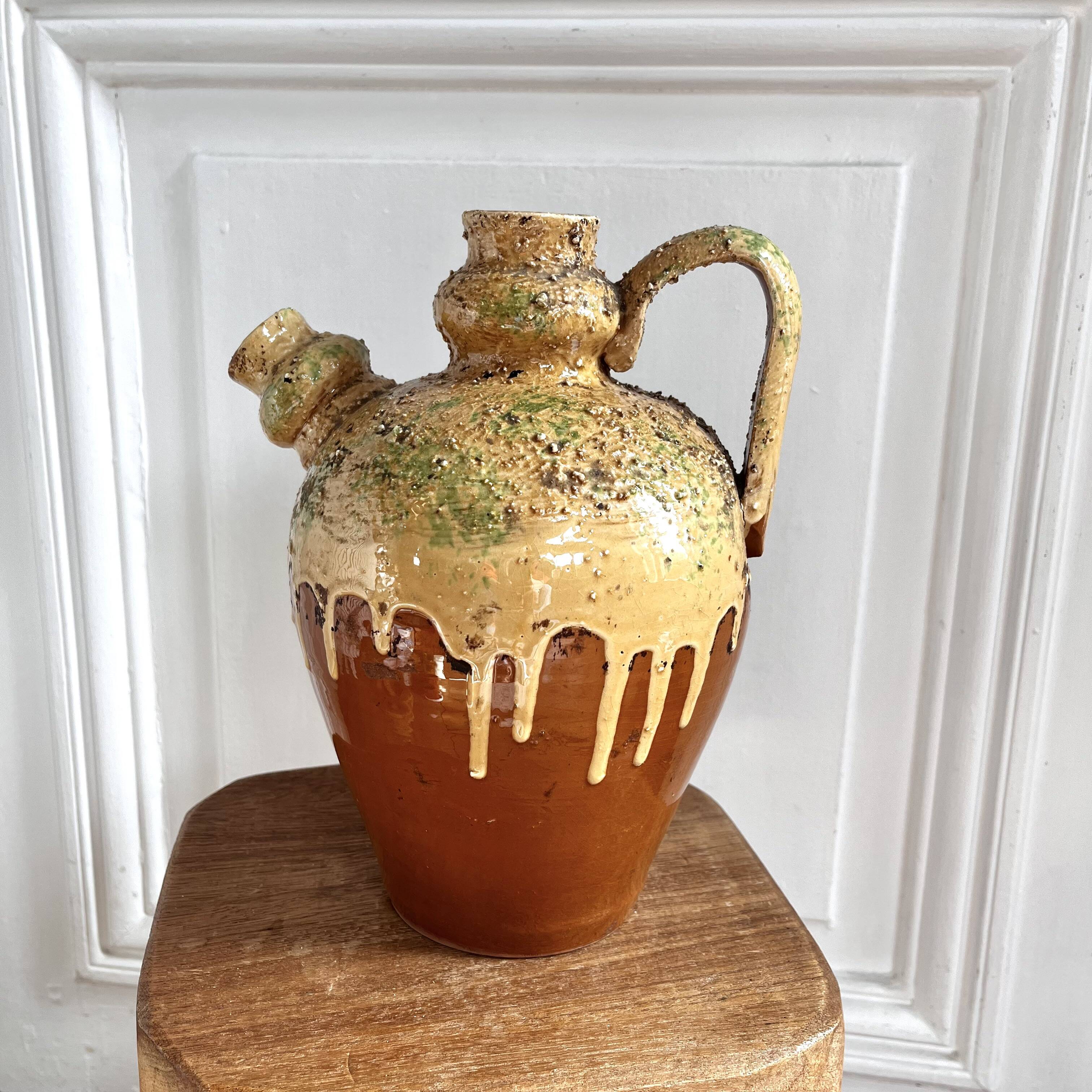 Gargoulette pitcher/jug old pottery