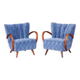 Czech Art Deco Armchairs by J. Halabala for Up Závody, 1930s, Set of 2