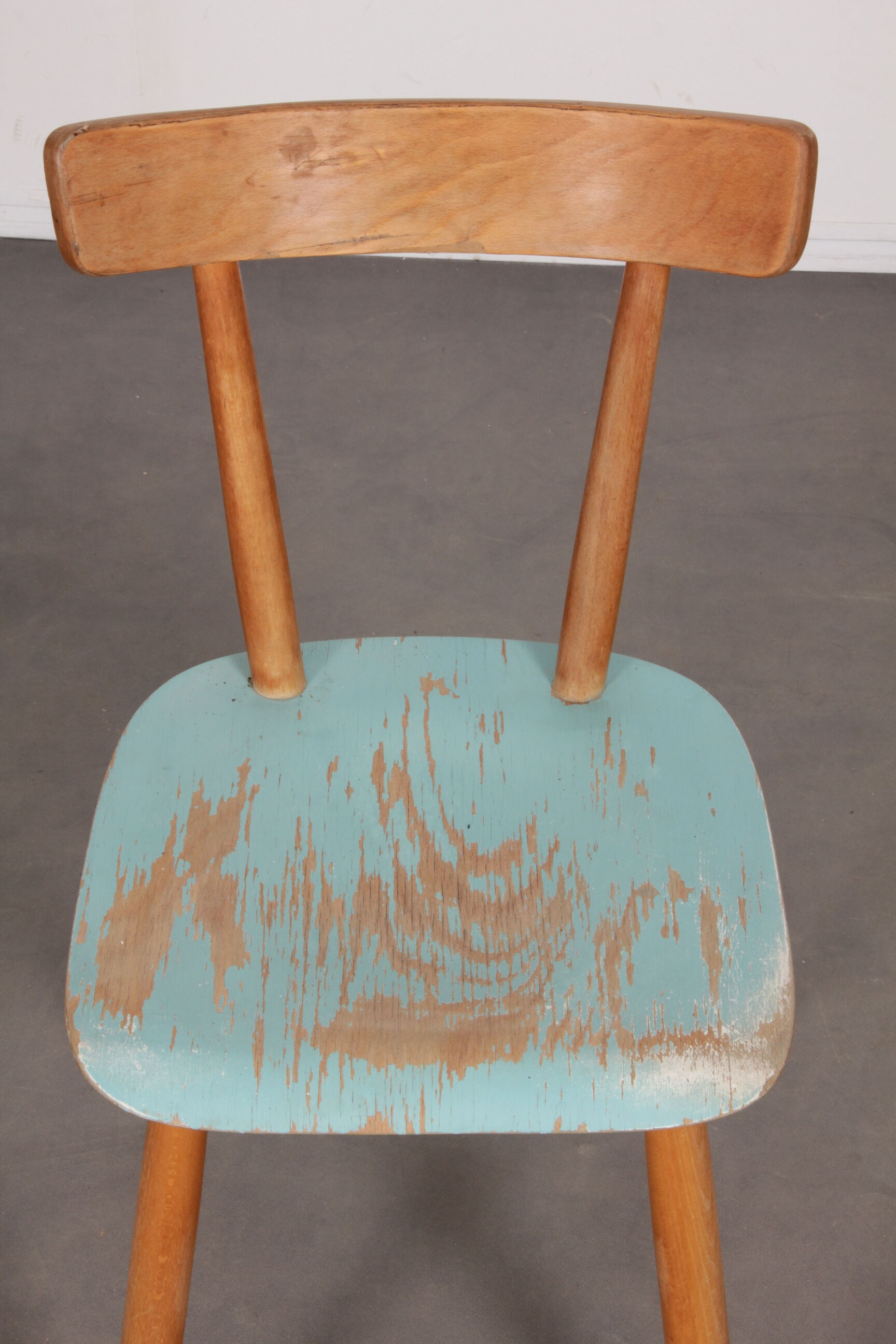Vintage wooden chair produced by Ton, 1960
