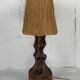 Lampe de table hollandaise brutaliste avec abat-jour en sisal, années 1960