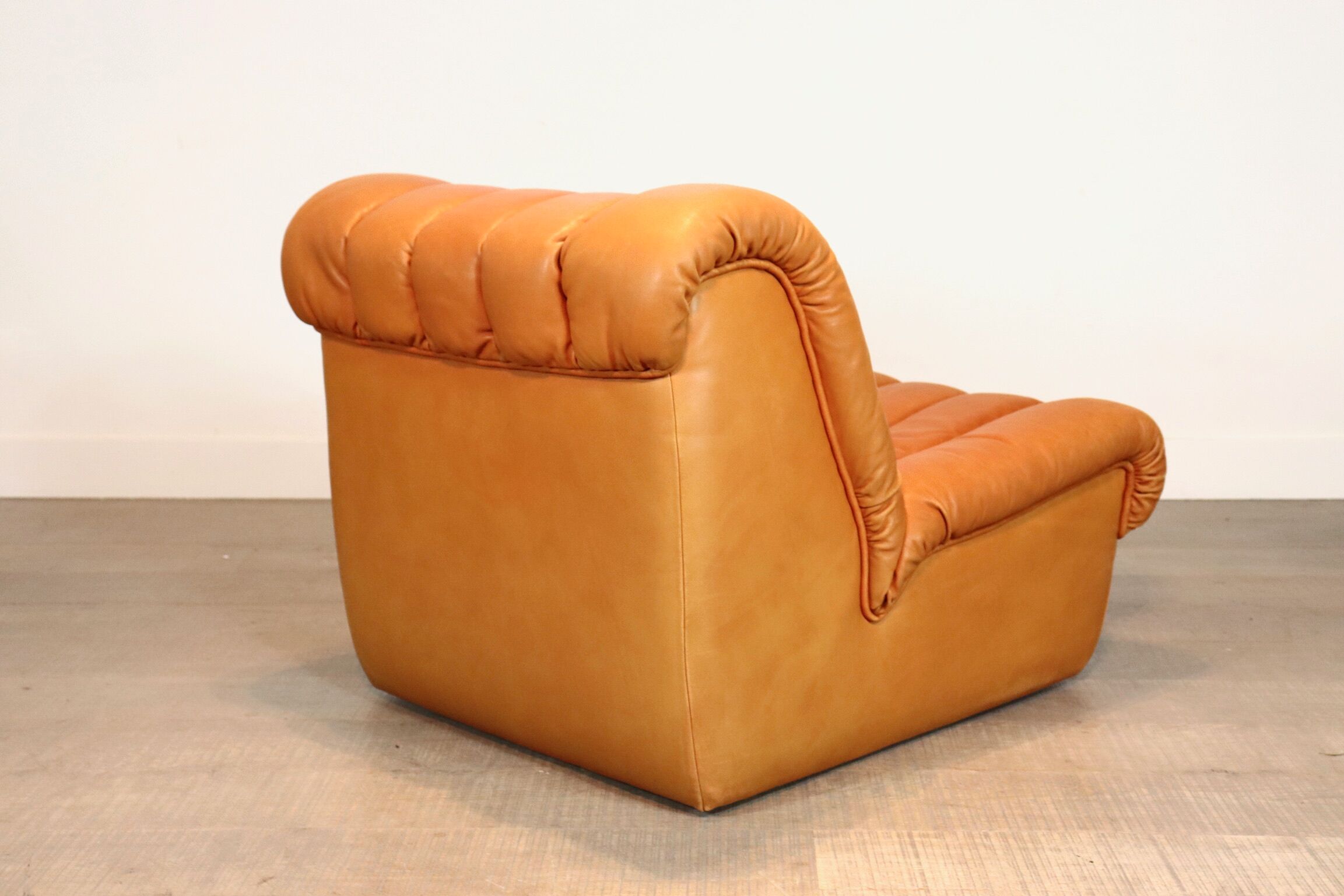 De Sede DS-85 daybed and lounge chair in cognac leather, 1960s