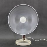 1950s Table Lamp with Aluminium Lampshade, Czechoslovakia
