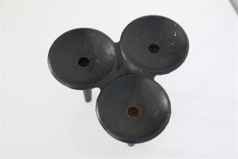 Scandinavian cast iron candle holder by Christer Holmgren