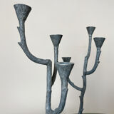 70s aluminum design candlesticks