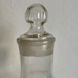 Flacon ou bocal en verre transparent