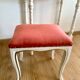 Dressing table with mirror and vintage stool