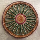 Set of 3 underwear of vintage braided straw dishes