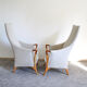 Paire de fauteuils « Progetti » Umberto Asnago pour Giorgetti, signé, italie années 1980
