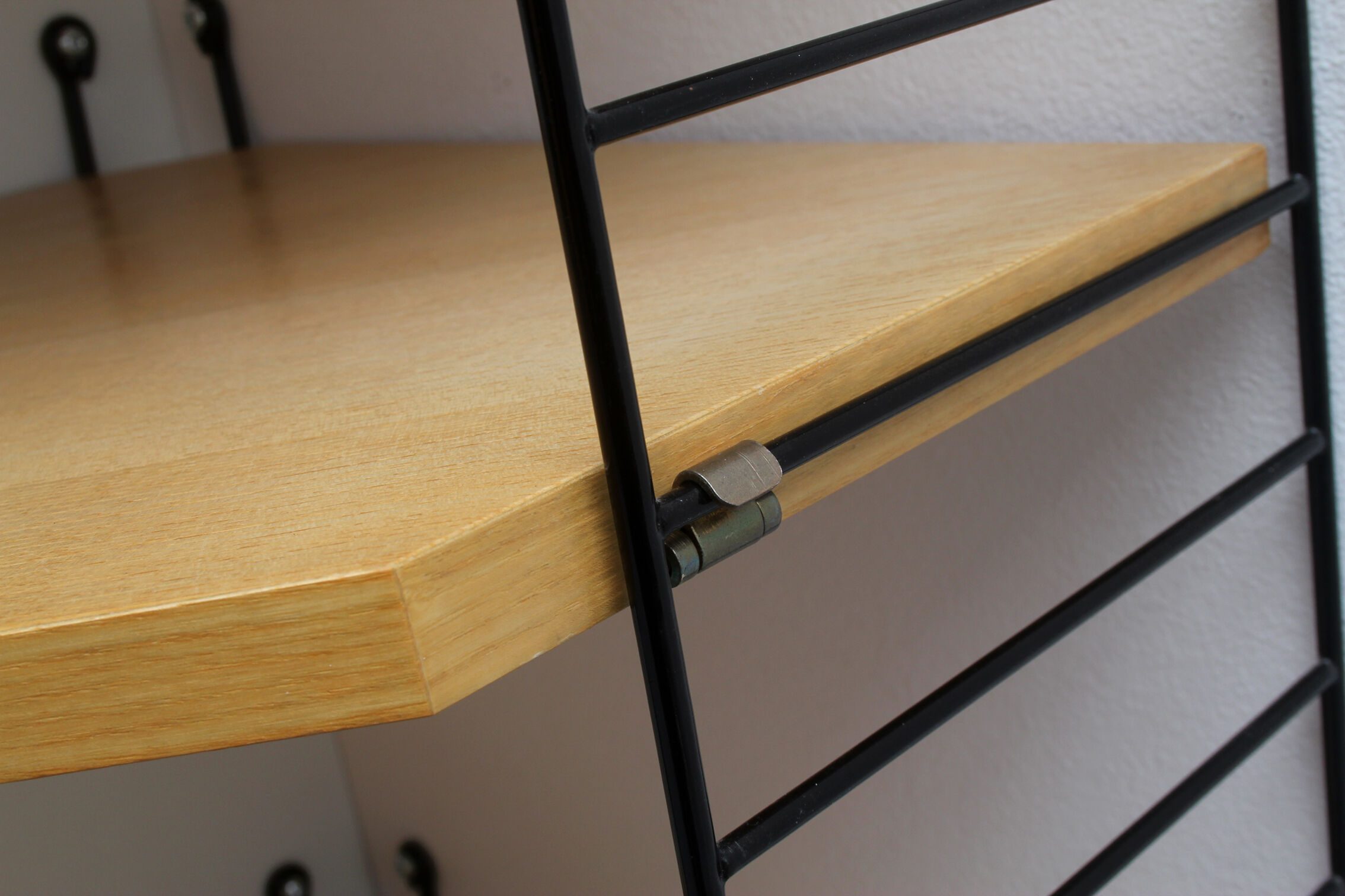 1960s corner wall unit in ash , Nisse Strinning Sweden