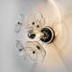 Wall lamp sputnik flowers, murano glass, italy, 1970