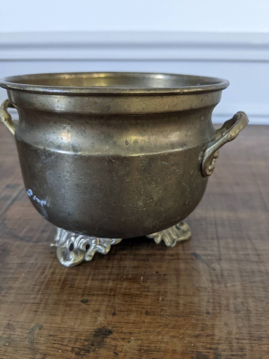 Brass flowerpot