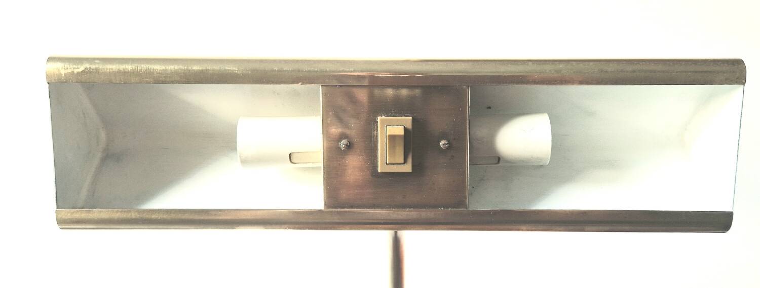 Banker style brass desk lamp 1970