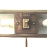 Lampe de bureau style banquier laiton 1970