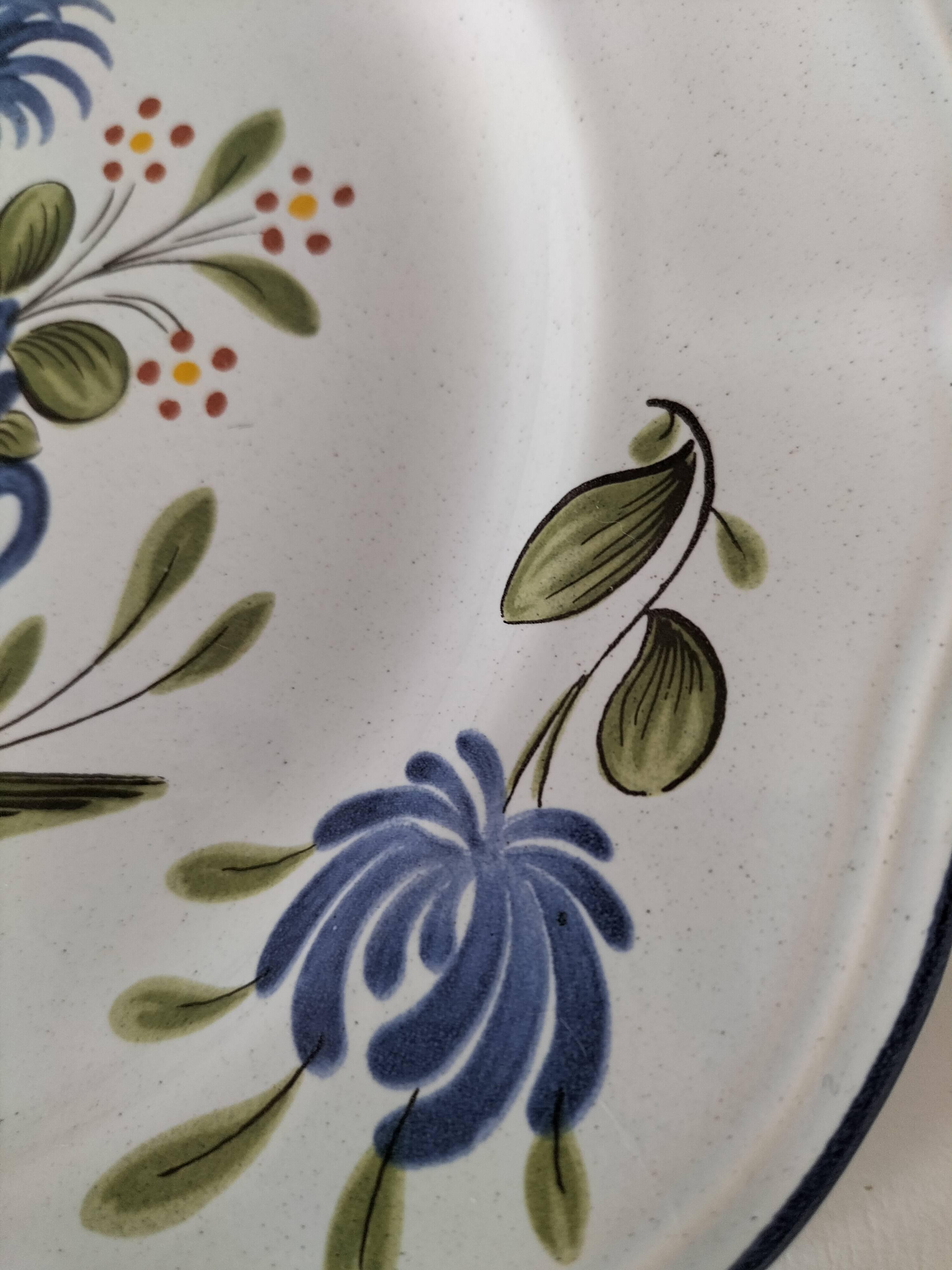 Lunéville plate Chanteclerc model