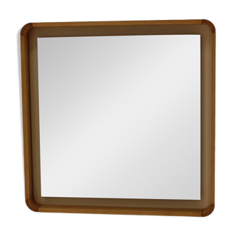 1970s Italian Mirror in Maple Frame