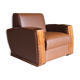 Armchair leather art deco
