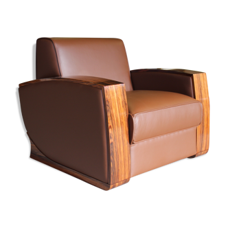 Armchair leather art deco