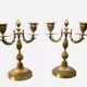 Paire de chandeliers louis XVI XIX éme siècle