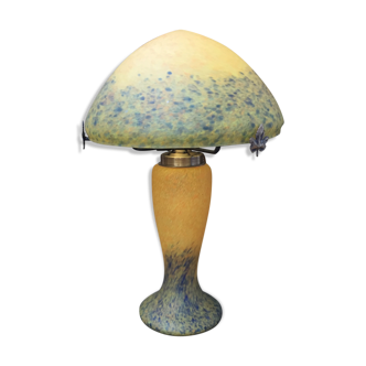 Glass mushroom lamp