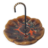 Vide poche  coupelle en céramique parapluie - type Vallauris (Années 60's)