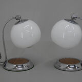Set of two art deco table lamps, 1930s