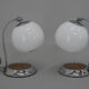 Ensemble de deux lampes de table art déco années 1930