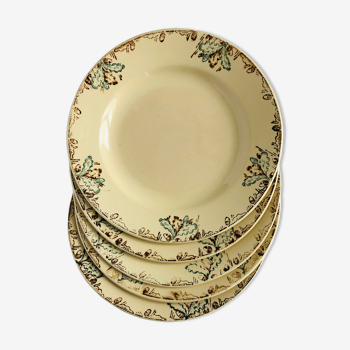 Lot de 5 assiettes plates