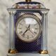 English porcelain clock and candle holders