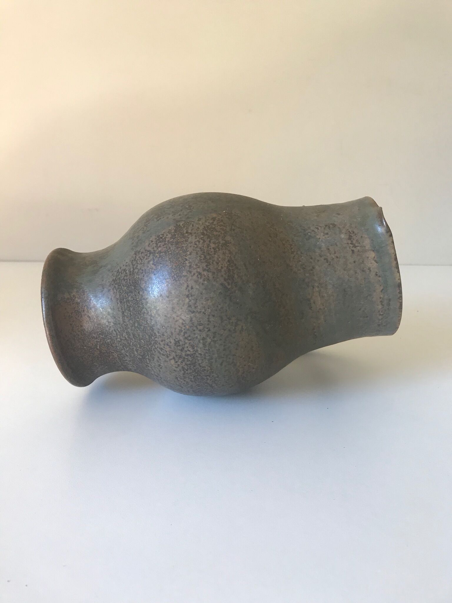 Vintage sandstone ceramic pitcher by Jacques lacheny