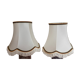 2 handmade lampshades in satin silk canvas