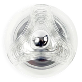 Plafonnier en verre ondulé de l'ère spatiale du milieu du siècle - Koch & Lowy pour P&P, années 1970