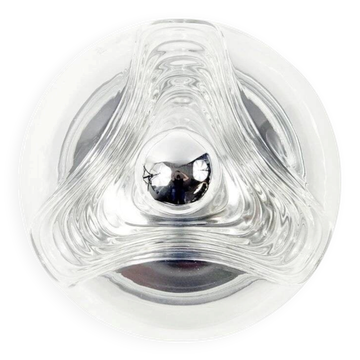 Mid-Century Space Age Glass Wave Ceiling Light - Koch & Lowy for P&P, 1970s