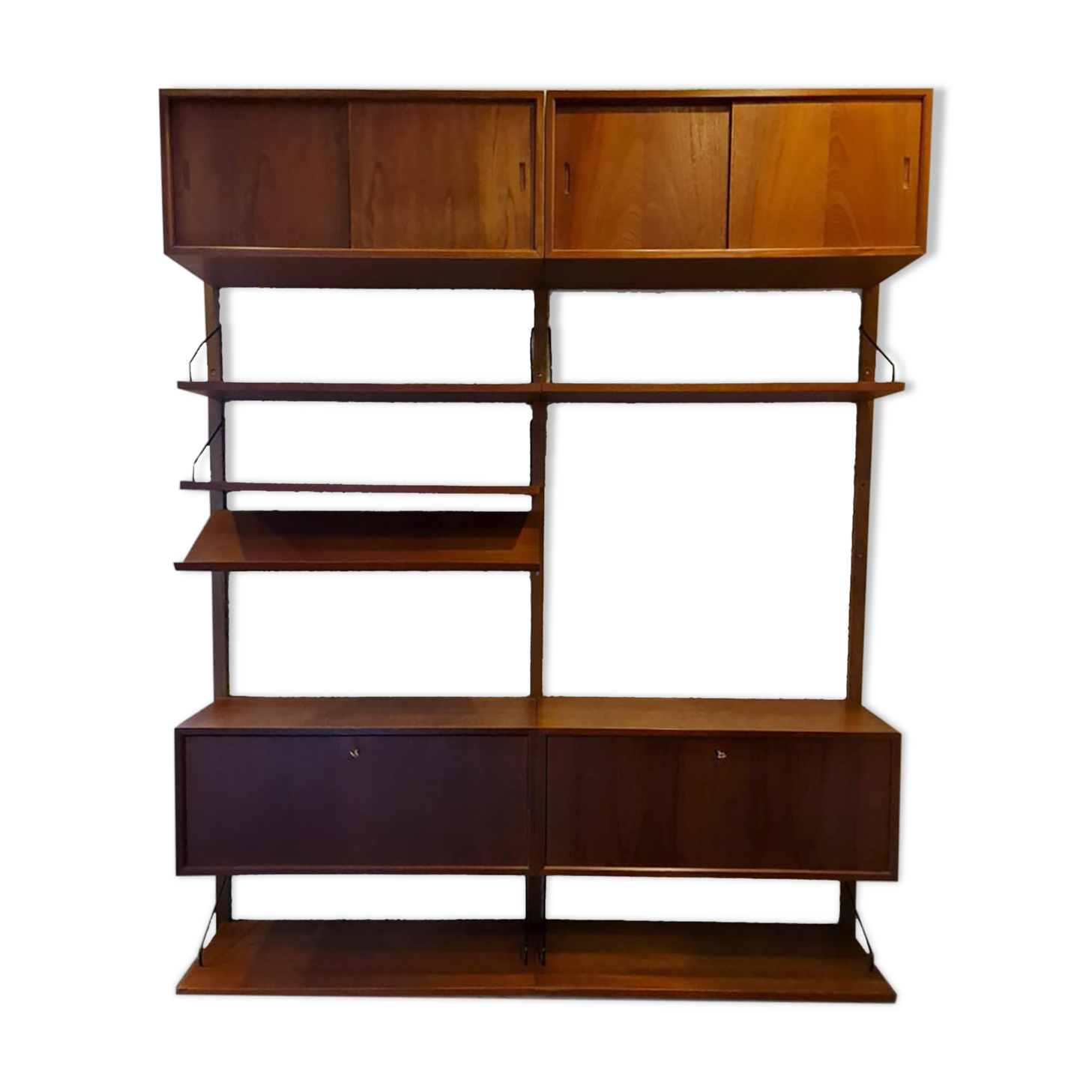 Midcentury Danish design wall unit shelf Poul Cadovius Royal System