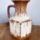 Vase brun-beige Scheurich 497-18, fat lava vintage, poterie d’art ouest-allemande (WGP)