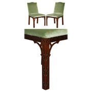 Paire de chaises d'appoint victorien Thomas Chippendale finement sculptées