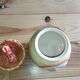 Vintage garlic pot in ceramic majolica – 1950s