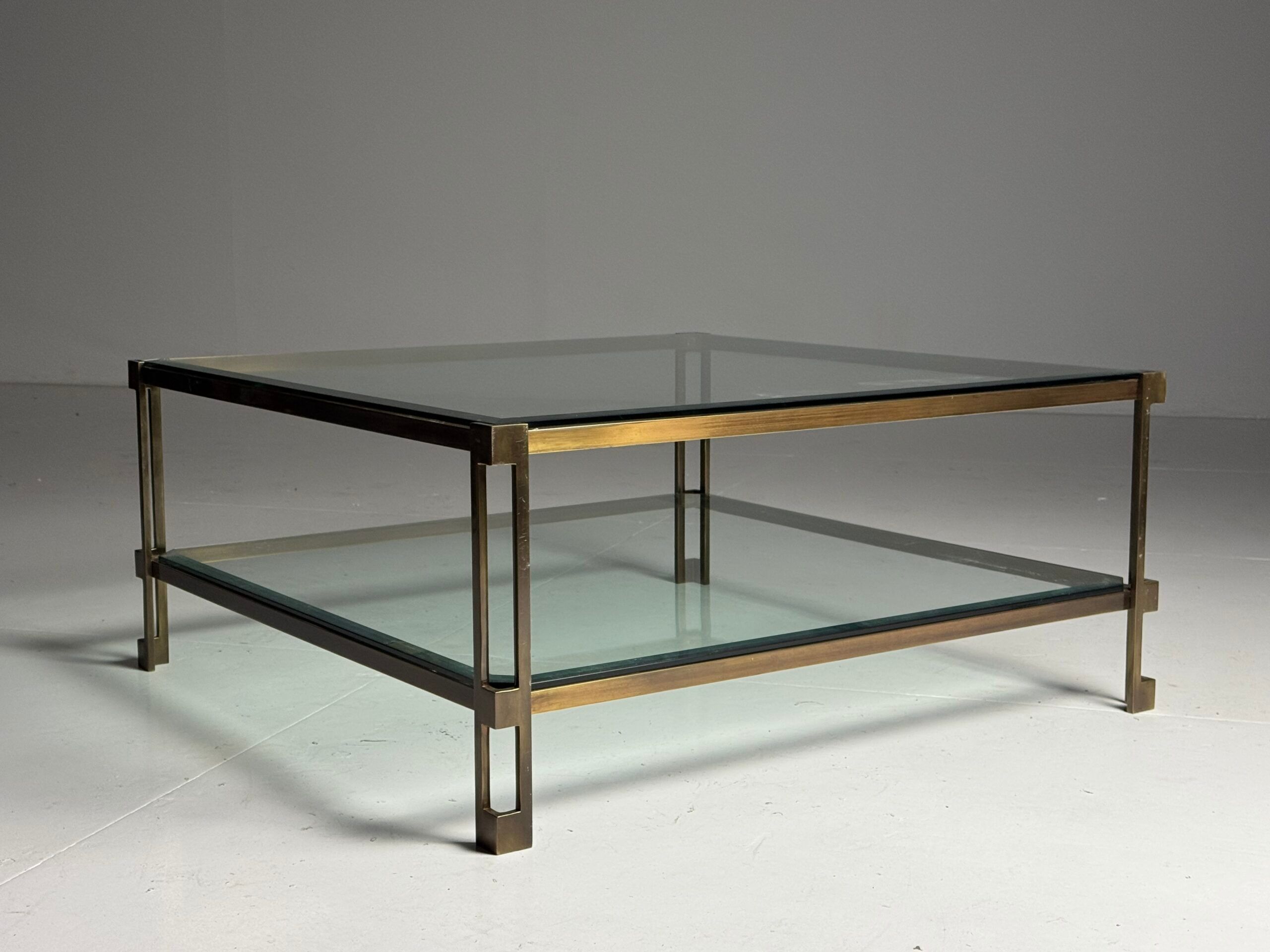 Table basse en verre vintage