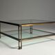 Table basse en verre vintage