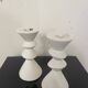 Pair of plaster candlesticks 1980