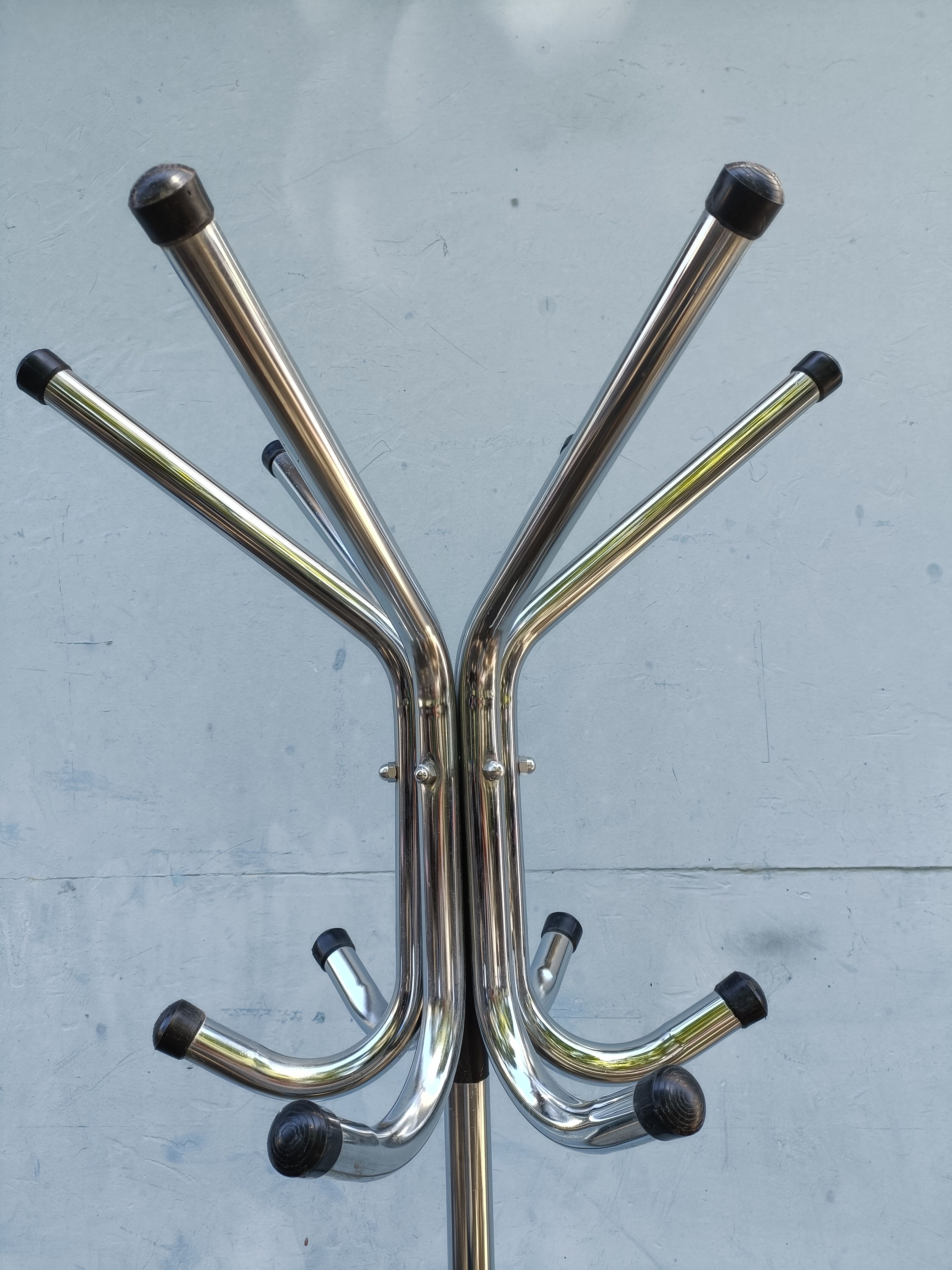 Vintage chrome coat rack